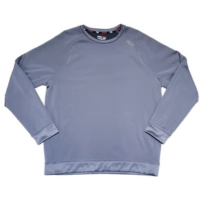 Fila Sport Live In Motion Men's Size L Gray Pull-Over Activewear Crewneck Fleece - Picture 1 of 12