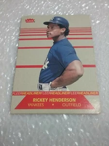 Rickey Henderson Yankees 1987 Fleer Headliner #4 - Bild 1 von 5