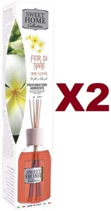2PCS SWEET HOME DIFFUSER STICKS PERFUMER ROOM TIARA FLOWERS 100ML - Picture 1 of 3