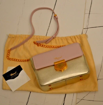€1700 Nuevo Bolso de Mano Chopard Mujer Cuero Rosa 100% Auténtico Foto 1 de 4