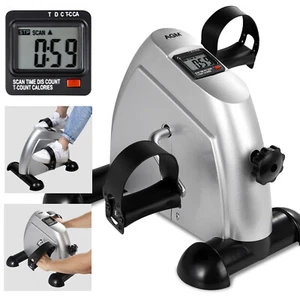 Mini Exercise Bike Pedal Exerciser Under Desk Portable Foot Peddler Exerciser US - Picture 1 of 11