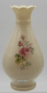 Donegal China Floral Cream Vase 19cm Hand Crafted Made In Ireland 1980s - Picture 1 of 13