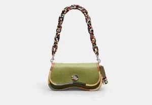 Coach Wavy Dinky Bag Coachtopia Olive Green Leather Crossbody CK540 - Picture 1 of 14