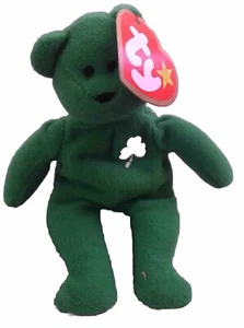 Teenie Beanie Babies “Erin The Bear” Green Retired Original 1993 TY Inc. EUC - Picture 1 of 7