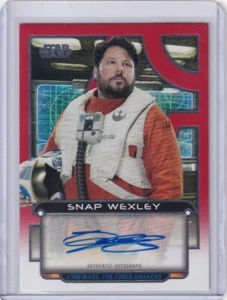 2018 Topps Star Wars Galactic Files Greg Grunberg as Snap Autograph Red 1-1 - Picture 1 of 2