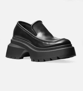 MICHAEL Michael Kors Shiloh 75MM Leather Platform Loafers Shoes - Picture 1 of 10