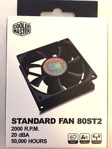 Cooler Master R4-S8R-20AK-GP 80mm Cooling Fan   80ST2   Long Life 50,000 Hours