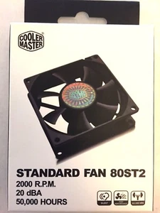 Cooler Master R4-S8R-20AK-GP 80mm Cooling Fan 80ST2 Long Life 50,000 Hours - Picture 1 of 1
