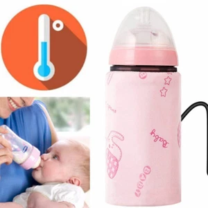 BEST USB BABY MILK BOTTLE WARMER CARTOON FOR TRAVEL HEATER FEEDING BAG POUCH UK - Picture 1 of 15