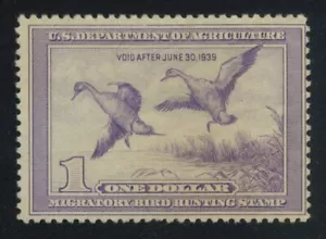 US, RW5 Hunting Permit Duck Stamp - single Unused NG - Picture 1 of 1