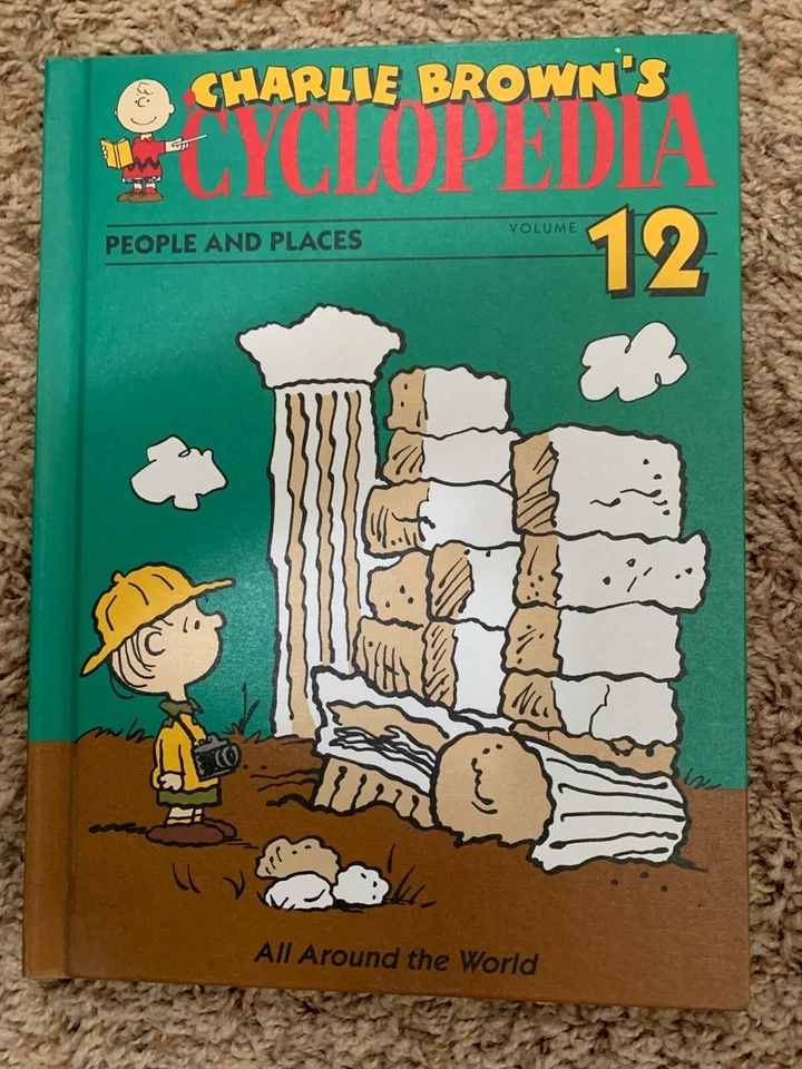 Peanuts Charlie Brown's 'CYCLOPEDIA BOOK Volume #12 People & Places - Image 1 of 1