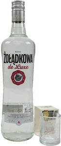 Zoladkowa de luxe Vodka mit Original Shot Glas Premium Wodka aus Polen 0,7L