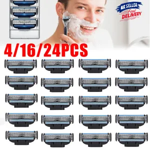 4/16/24PCS for Gillette MACH 3 Razor Blades Stainless Steel Blades Replacments - Picture 1 of 15
