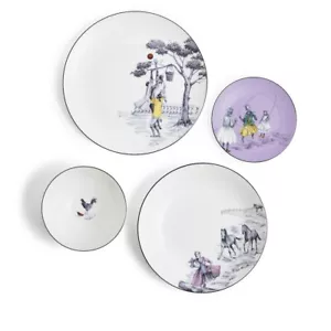 Four WEDGWOOD SHEILA BRIDGES 4 PIECE PLACE SETTINGS New - Picture 1 of 7