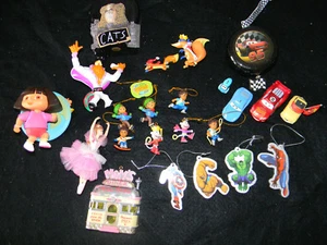 Childrens Christmas Ornament lot Marvel Dora Diego Cars Spiderman Hulk Iron Man - Picture 1 of 12