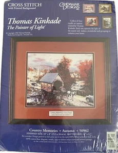 NEU Thomas Kinkade Country Memories Herbst Kreuzstich #50962 10" x 8" - Bild 1 von 5
