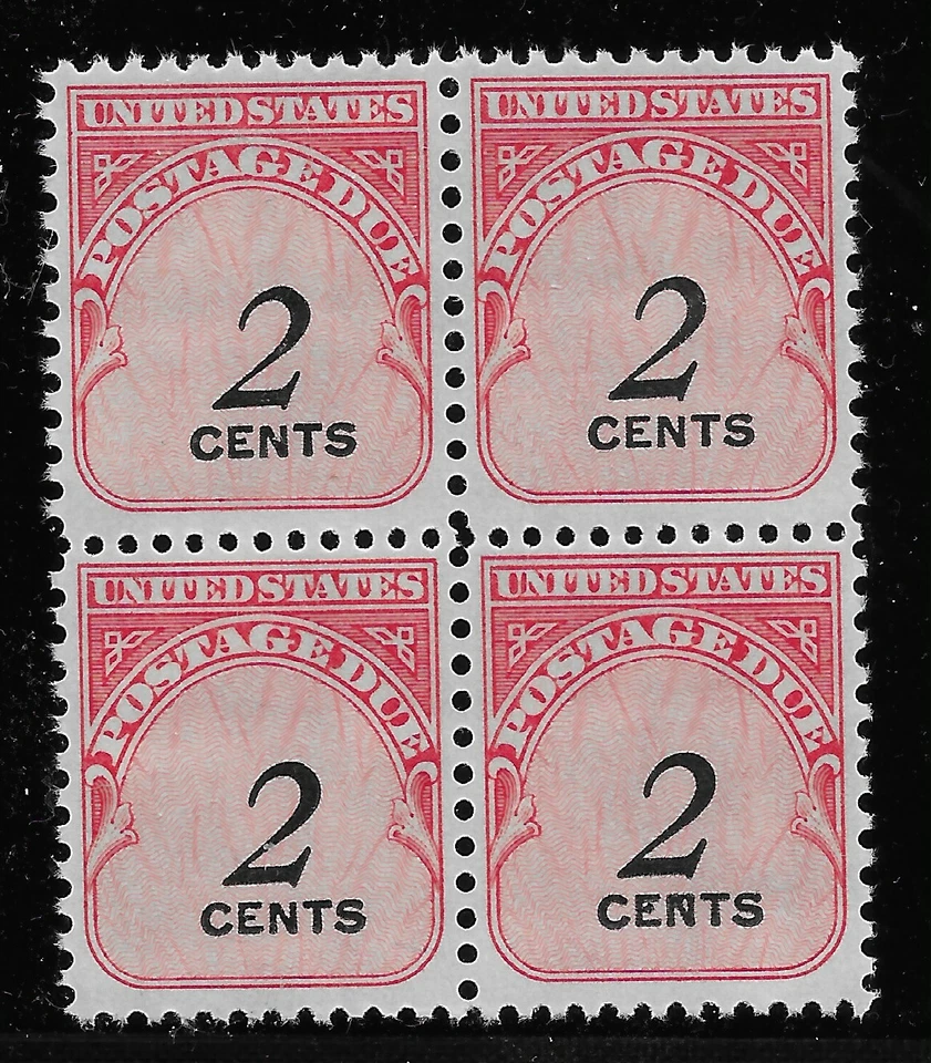 US Scott #J90, Block of 4 1959 Postage Due 2c FVF MNH - Image 1 of 1