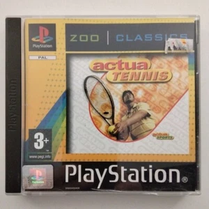 Actua Tennis PS1 PlayStation PAL Video Game Complete With Manual Zoo Classics - Imagen 1 de 7