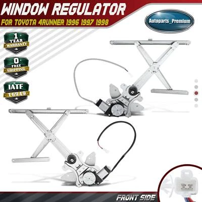 2 передних регулятора стеклоподъемника L&R с двигателем для Toyota 4Runner 1996 1997 1998 - Изображение 1 из 4