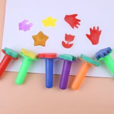 Educational Art DIY Painting Sponge Stamp Set Creative Tools for Kids (6 Piece)