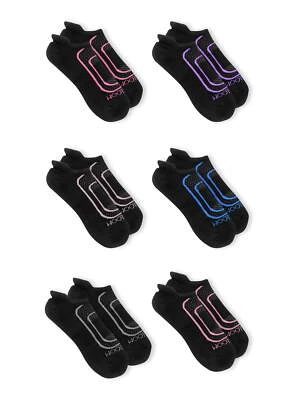 Fruit of the Loom Women's CoolZone Cotton Cushioned No Show Tab Socks, 6-Pack - Image 1 of 4