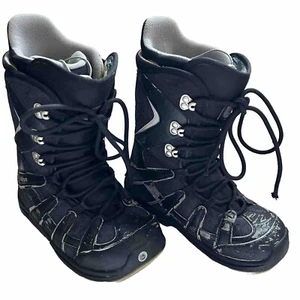 Burton Moto Black Lace-Up Snowboard Boots Men's Size 7.5 - Picture 1 of 19