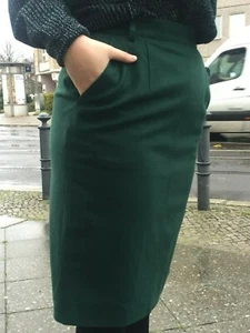 LODENFREY Damenrock Winterrock grün Wolle 80er TrueVINTAGE 80s skirt wool ca. 42 - Bild 1 von 12