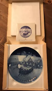Bing and Grondahl B&G Christmas Plate Arrival of Christmas Guests 1969 - Boxed - Picture 1 of 3