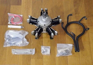 Moteur lumineux radial 4 temps SAITO FA-325R5 53cc 5 cylindres Japon neuf - Photo 1/7