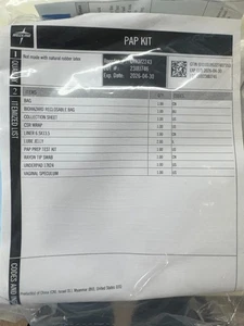 Lot of 41 Medline Pap-Smear Kits/Case - Picture 1 of 5