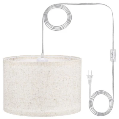 Подвесной светильник со штепсельной вилкой шнур веревки 15 футов с переключателем ВКЛ/ВЫКЛ - Изображение 1 из 4