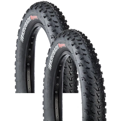 Pack de 2 Neumáticos Kenda Krusade 20 x 4 Cubierta Alambre Negro 60tpi Bicicleta de Montaña Foto 1 de 2