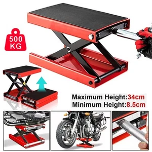 Motorbike Motorcycle Table Bench Workshop Scissor Lift Jack Stand Adjustable - Picture 1 of 20