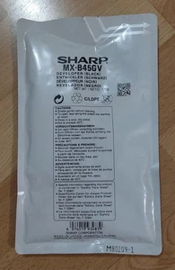 Genuine Sharp MX-B45GV Black Developer for MX-B350/B355/356/B450/B455/456 - Picture 1 of 1