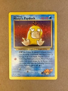Carta Pokémon Regular Desafío Gimnasio Misty's Psyduck 90/132 en estado casi nuevo/casi nuevo - Imagen 1 de 5