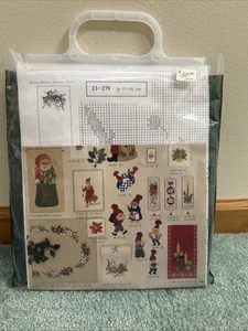 Eva Rosenstand Cross Stitch Linen Kit Christmas Runner Clara Waever NIP 23-279 - Picture 1 of 16