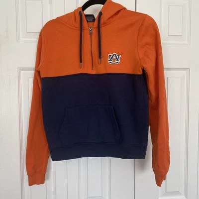 Auburn University Tigers Mujer’s Pequeña Azul Naranja Sudadera con Capucha Sudadera Coliseo Foto 1 de 4