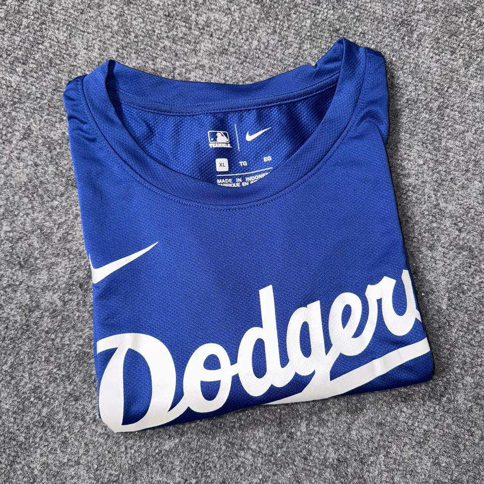 Nike TeamMLB Los Angeles LA Dodgers Camiseta Camiseta Azul Para Hombre Talla XL Rendimiento Foto 1 de 4