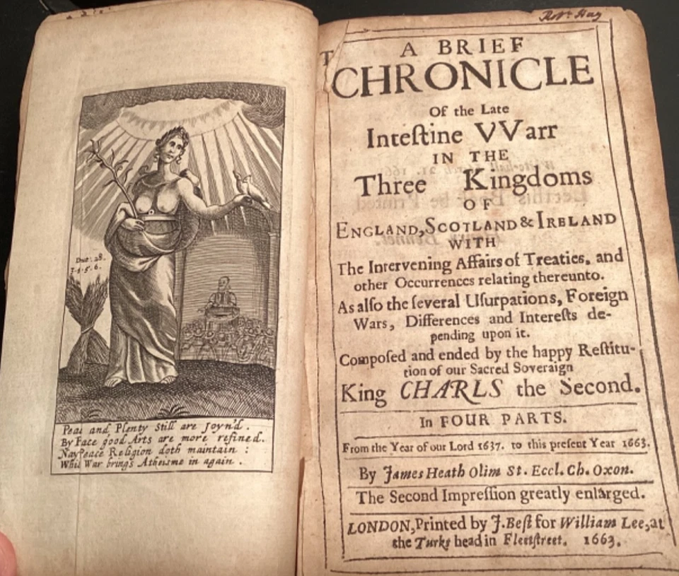 1663 A Brief Chronicle Of The Late Intestine War In The Three Kingdoms - Image 1 of 4