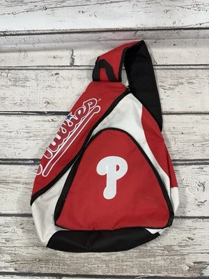 Philadelphia Phillies Spell Out Logo Sling School Travel Backpack Single Strap - Image 1 of 4
