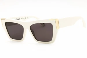PALM ANGELS HOLLYWOOD PERI099C99PLA0010107 Sunglasses White Frame Gray Lens 55mm - Picture 1 of 4