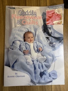 LEISURE ARTS CUDDY FLEECEWEAR & QUILTS: MATCHING SETS FOR BABY - Picture 1 of 8