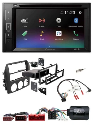 Pioneer Bluetooth Lenkrad USB 2DIN DAB DVD Autoradio für Mazda MX 5 NC 2005-2008 - Bild 1 von 4