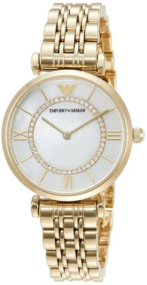 ARMANI Emporio AR1907 Gold Stainless Steel Quartz Women's Watch New in Box - image 1 of 4