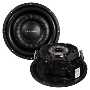 (2) AMERICAN BASS HAWK SLIM 10” SHALLOW-MOUNT DUAL 2-OHM SUB SUBWOOFERS (1 PAIR) - Picture 1 of 3