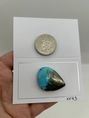 Natural Turquoise with Pyrite Cabochon 9Grams. 44Ct. #1143 - Image 1 of 4