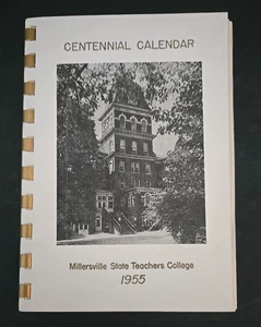 1955 Millersville State Teachers College PA Centennial Calendar spiral bound - Picture 1 of 9