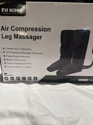 Fit King Air Compression Leg Massager Black Model FT-009A - Image 1 of 2