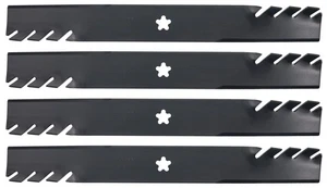 USA Mower Blades® 4 Mulching Blades AYP® 127843 134149 138498 138971 42" Deck - Picture 1 of 6