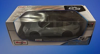 Nuevo Maisto Edición Especial Porsche 911 Targa 4 GTS (992.2) - Gris, Escala 1/18 Foto 1 de 4